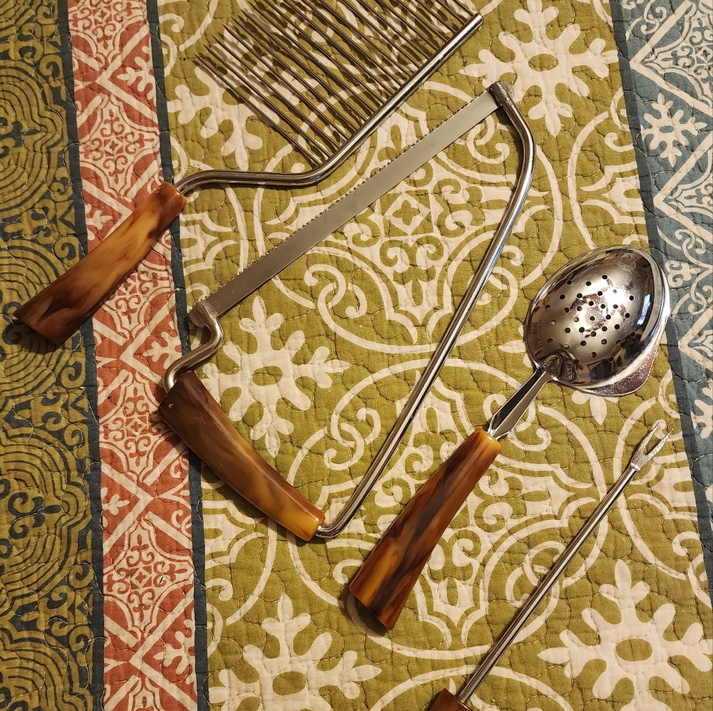 Sheffield England Bakelite Utensils